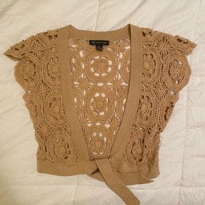 Gold  crochet wrap